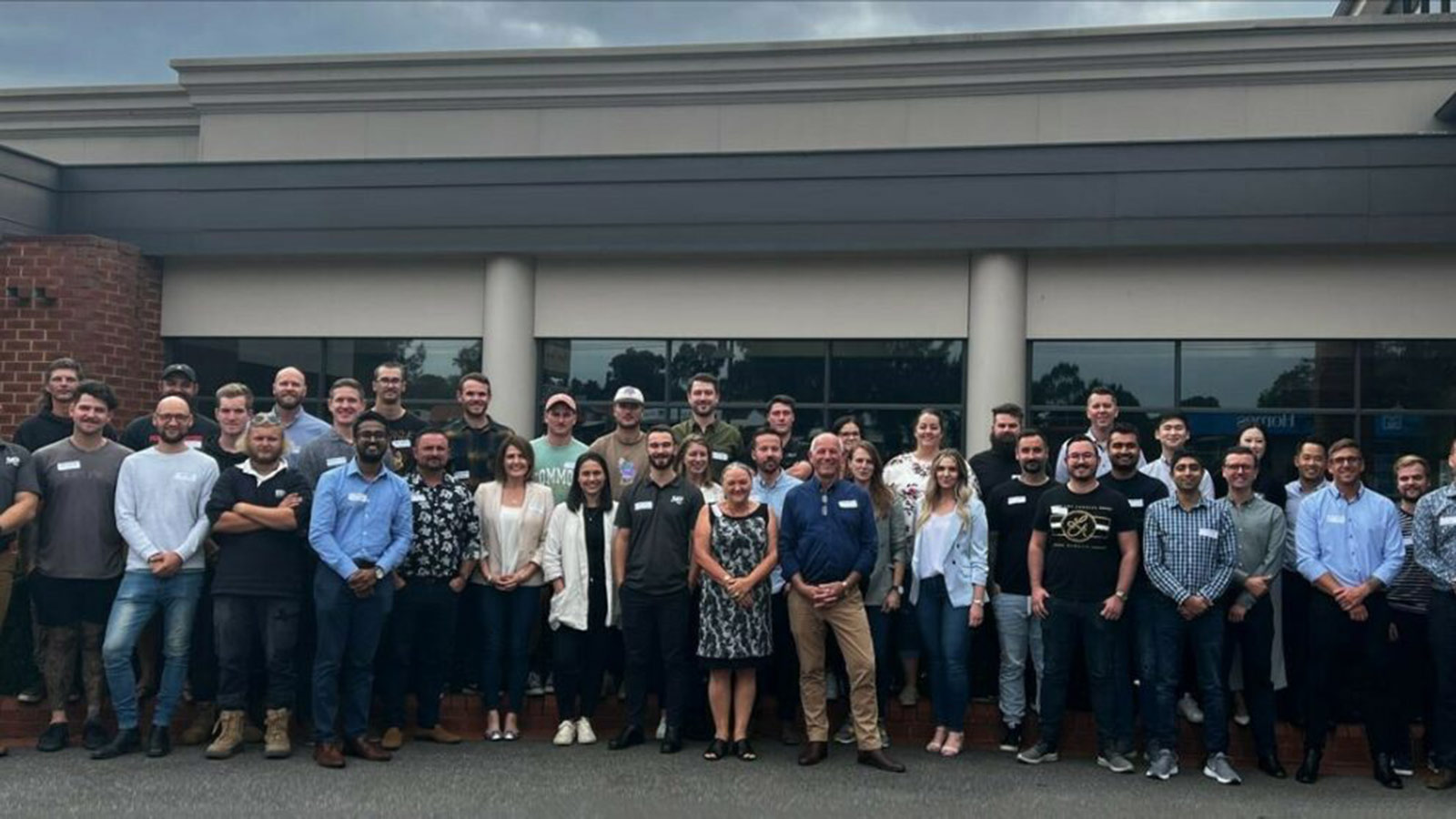 The RACV Solar Bendigo team, smiling together.