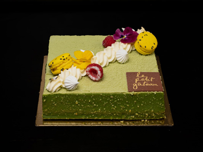 The Madame Yuzu Green Tea Gateau at Le Petit Gateau.