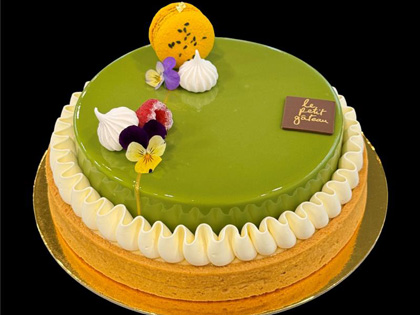 Matcha, Yuzu, Black Sesame Tart