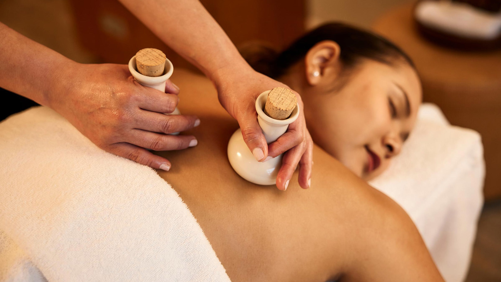 Woman having a treatment at One Spa RACV City Club