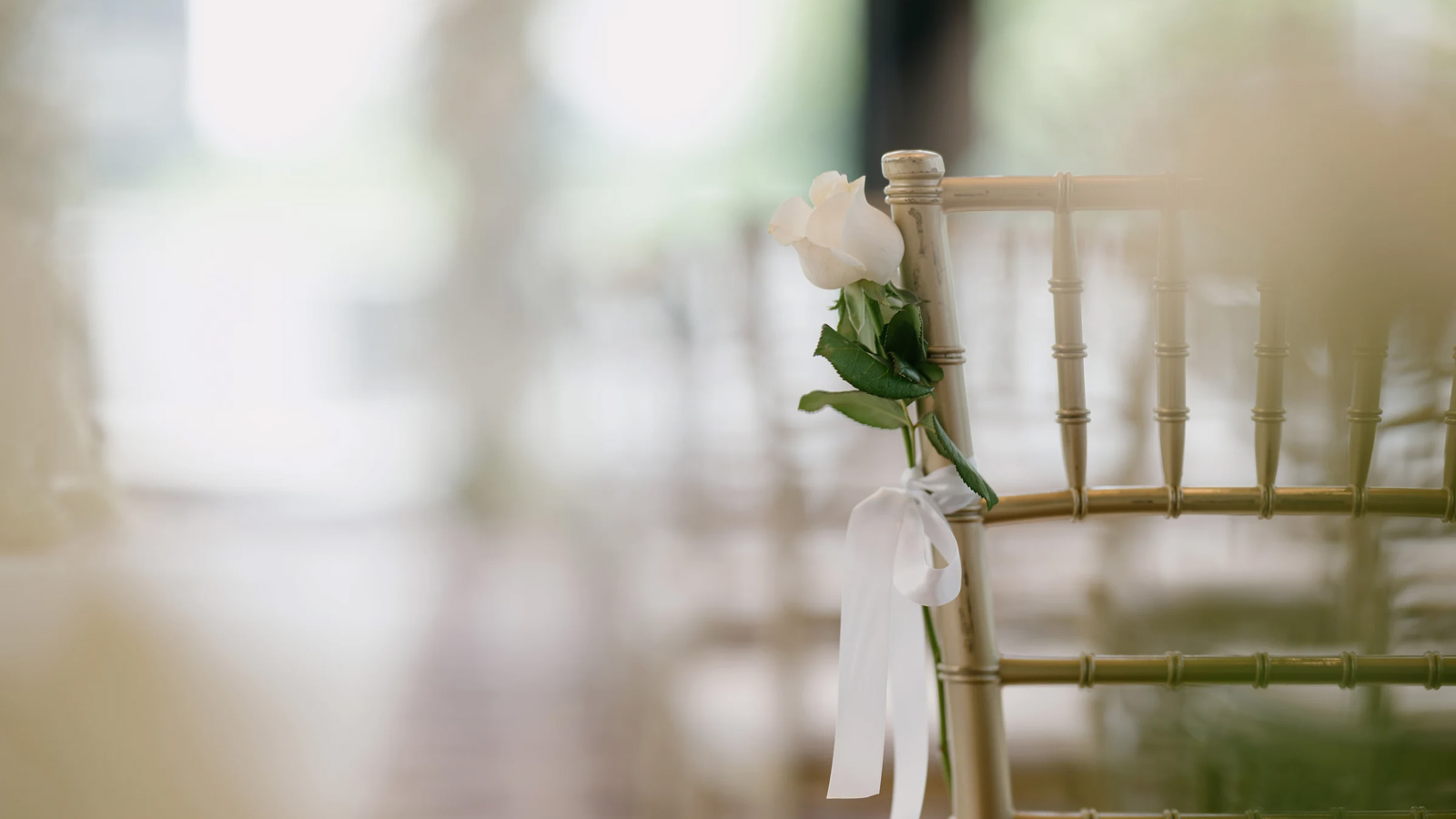 Formal chair set for a ceremony at RACV City Club