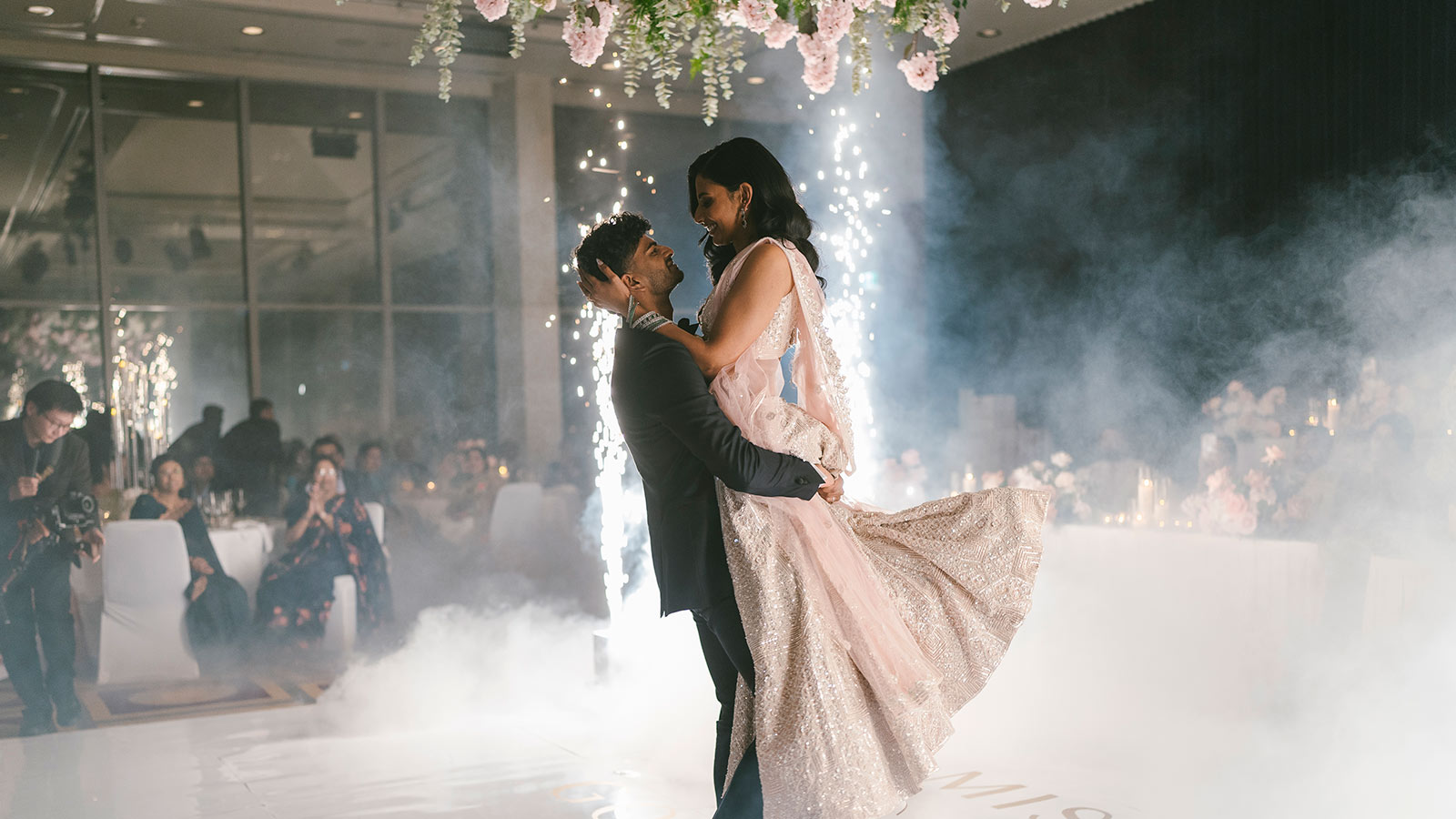 Bride and groom dancing at their wedding at RACV City Club.