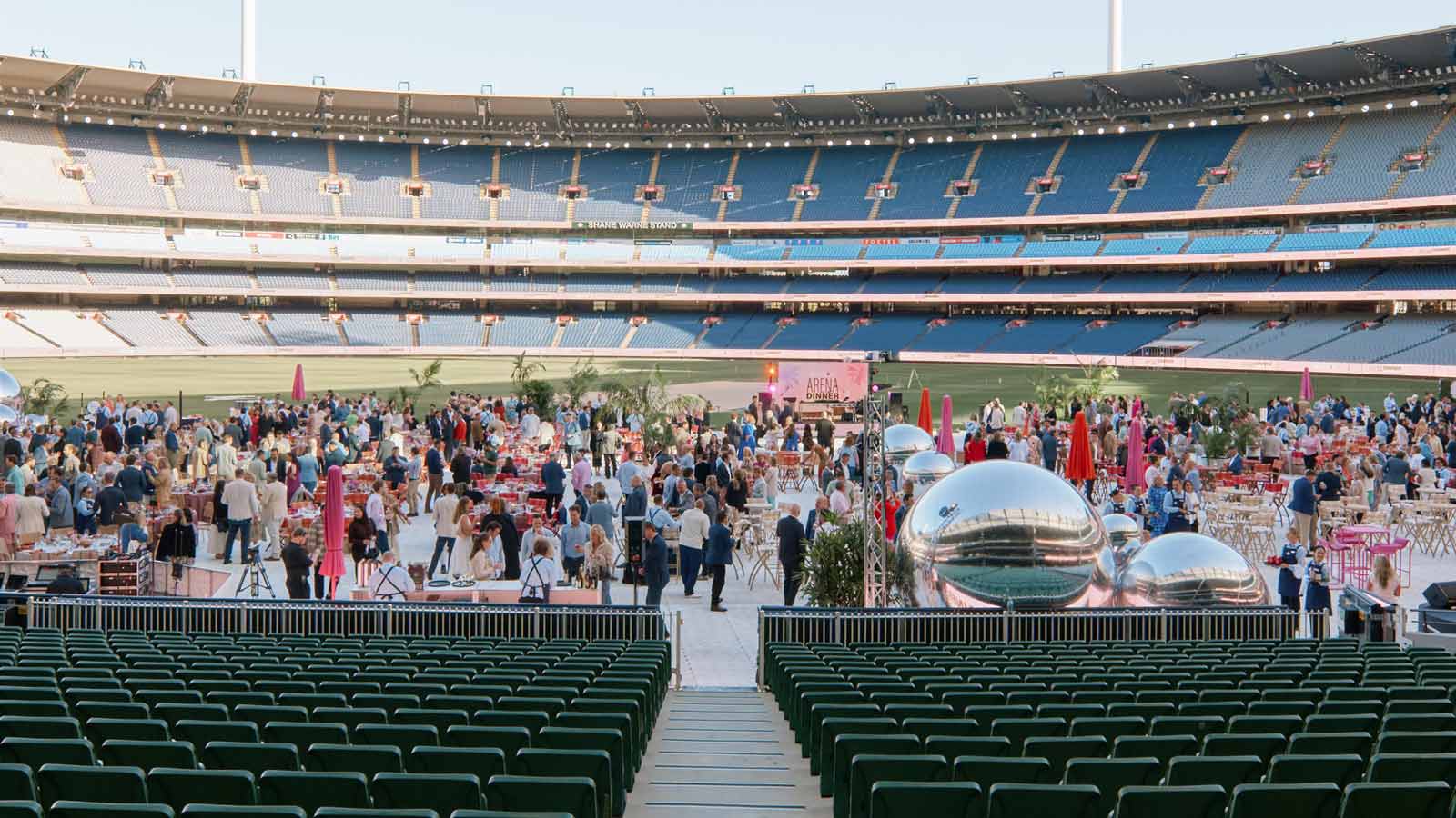 Large event in action on the grounds of the MCG