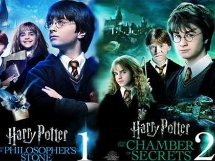 Harry Potter 1 and 2 film posters