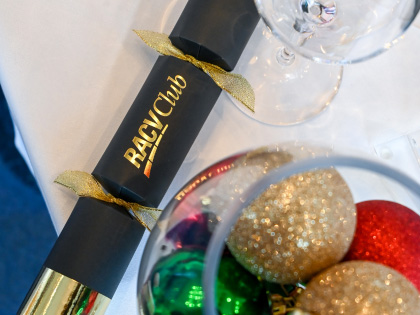 RACV Club bon bon on a table. 