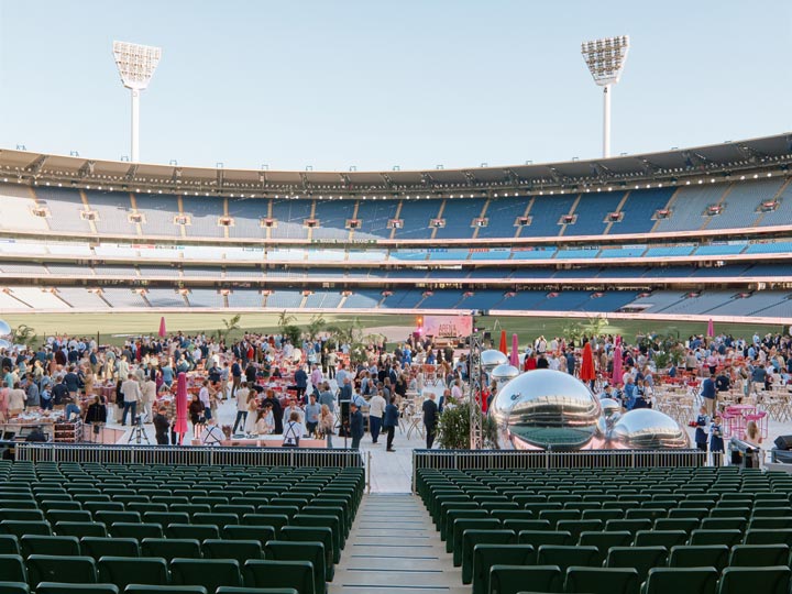 Large event in action on the grounds of the MCG