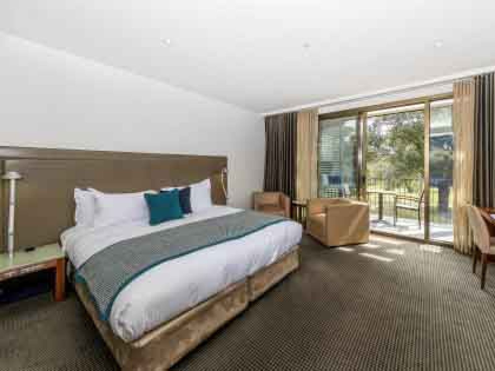 The interior of the Golf view room at the Healesville Country Club Resort.