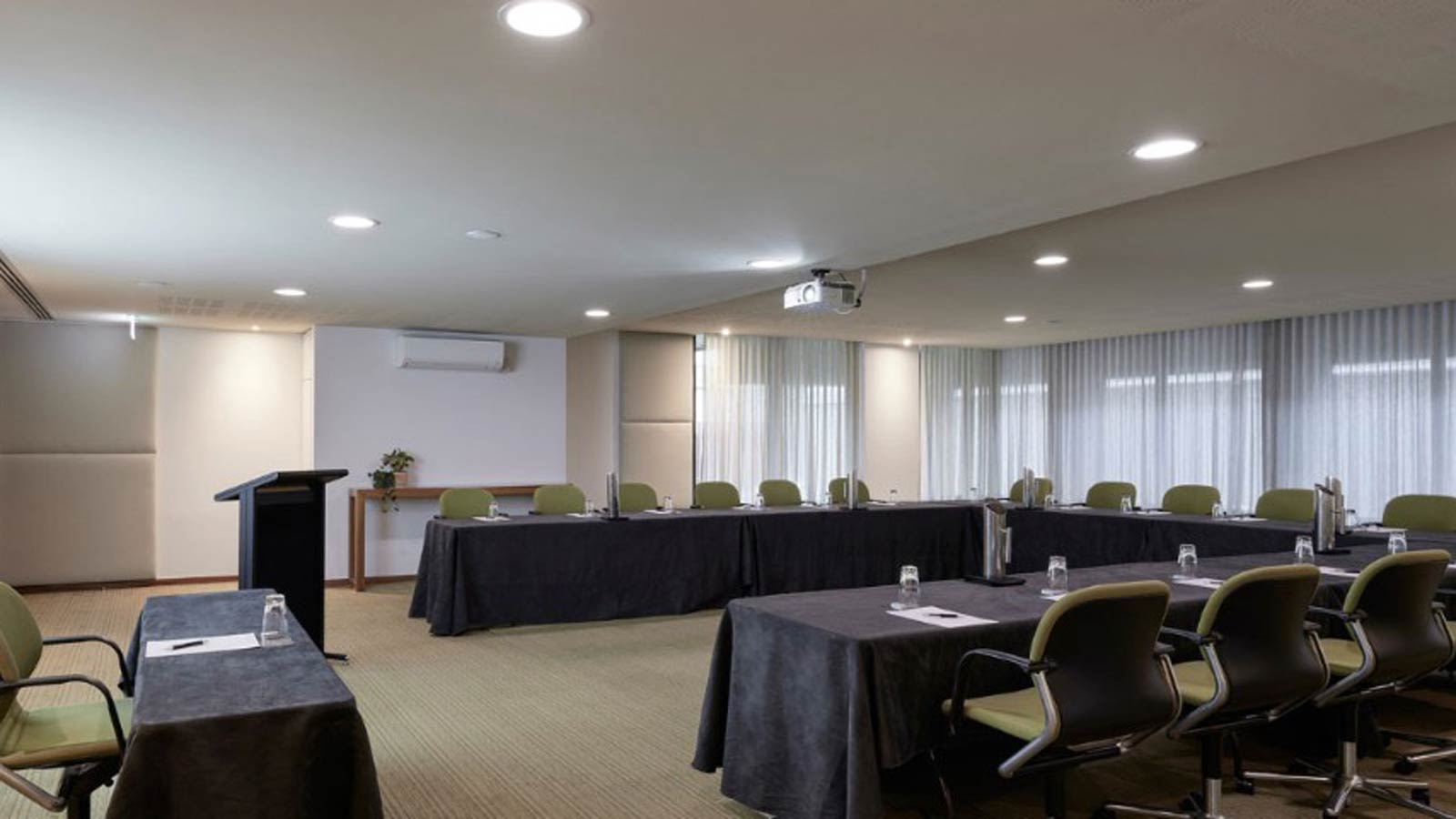 Barak conference room set with U shape tables.