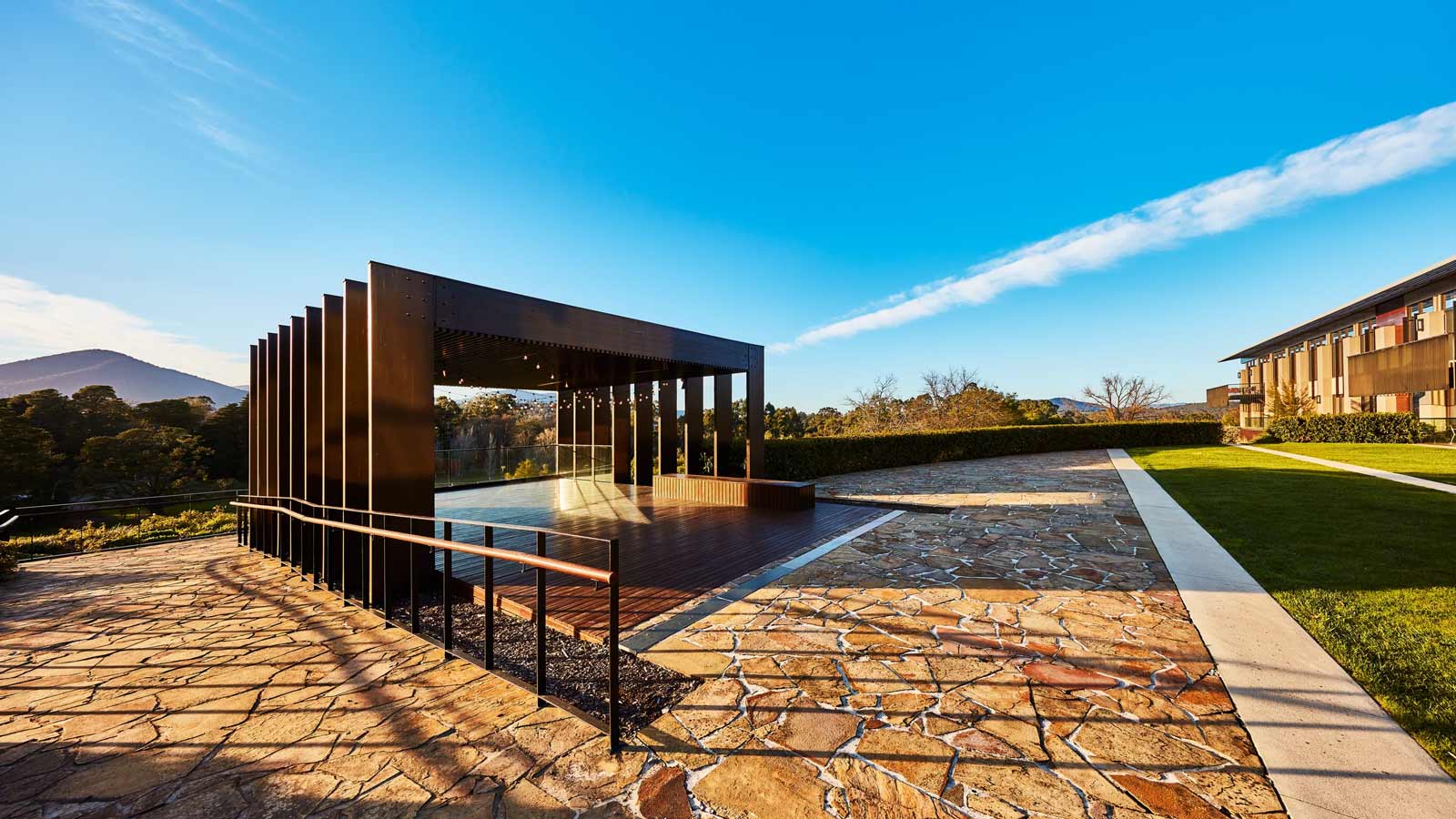 Healesville Gazebo on  a sunny day