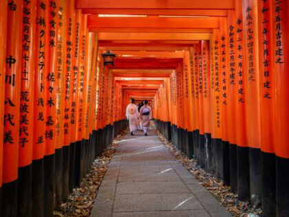 Fushimi Inari shrine in Kyoto, Japan