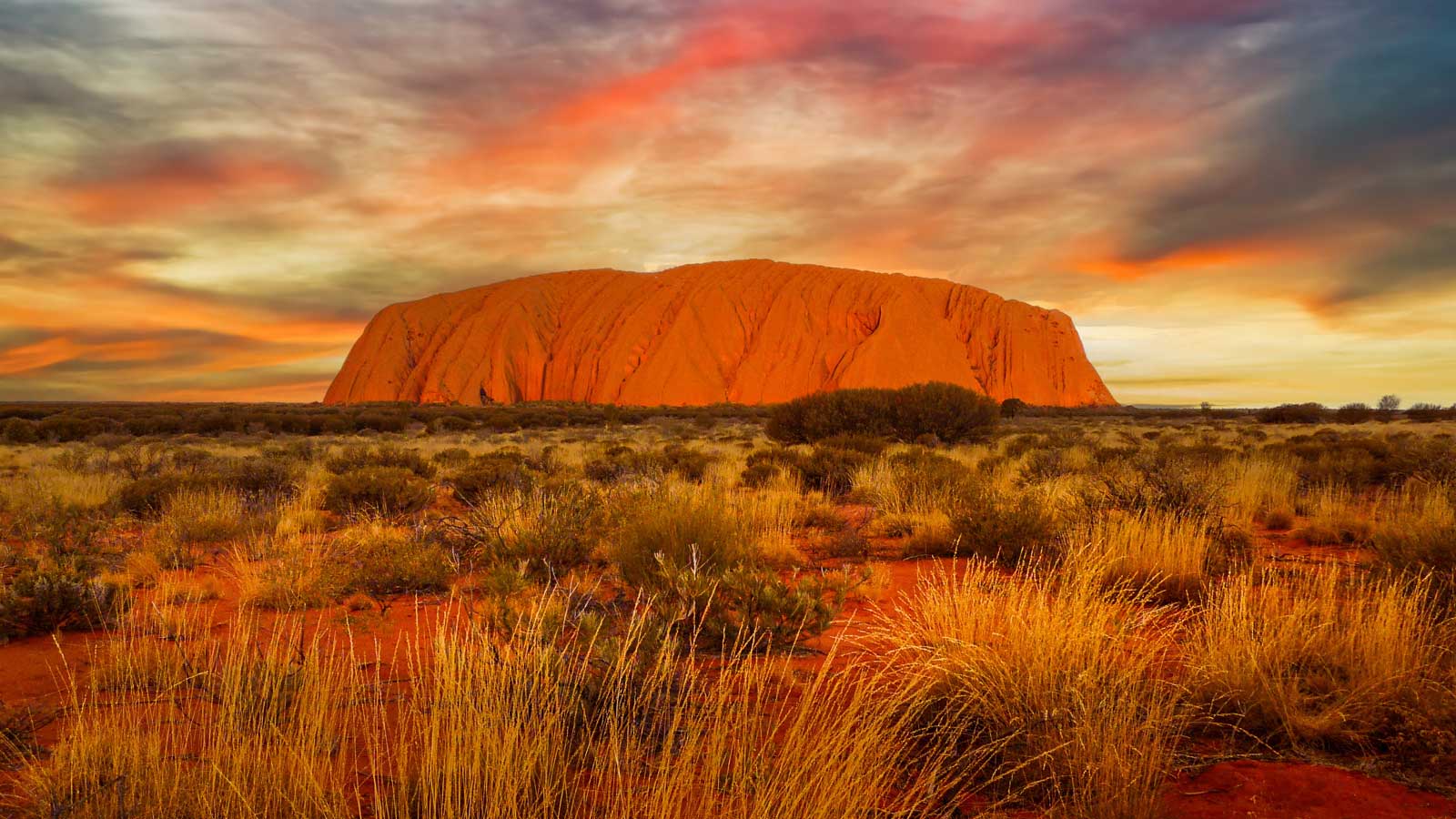 Sunset at Uluru