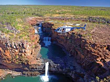 APT tour helicopter flying over the Kimberley