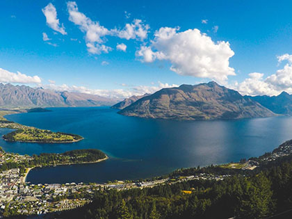 New Zealand landscape during the day.