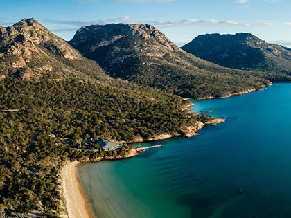 View of the Tasmanian coastline