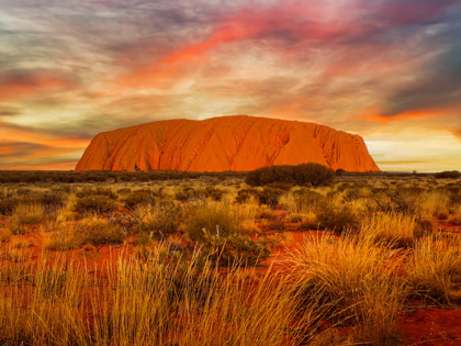 Sunset at Uluru