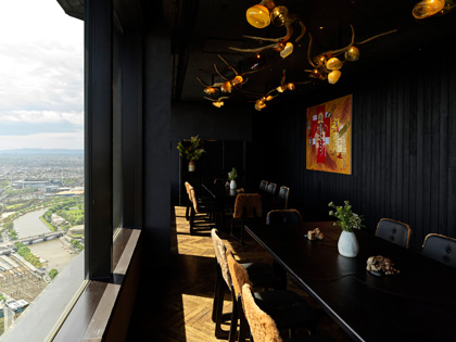 The view from the windows of Vue De Monde. 