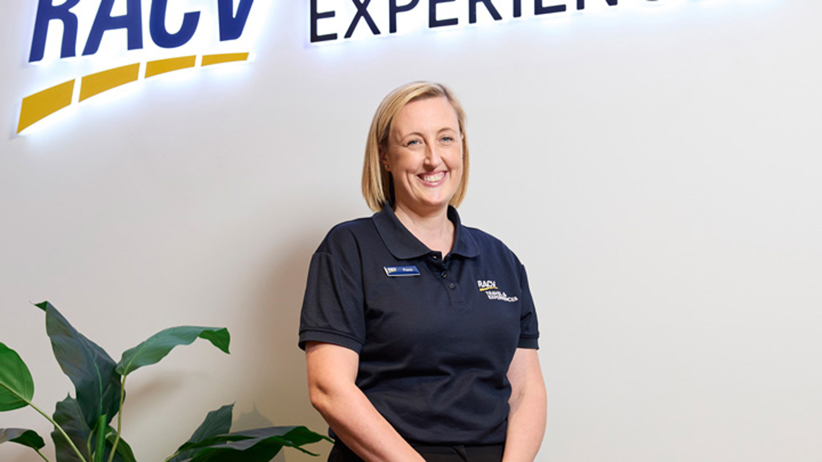 Travel agent Fiona smiling. 