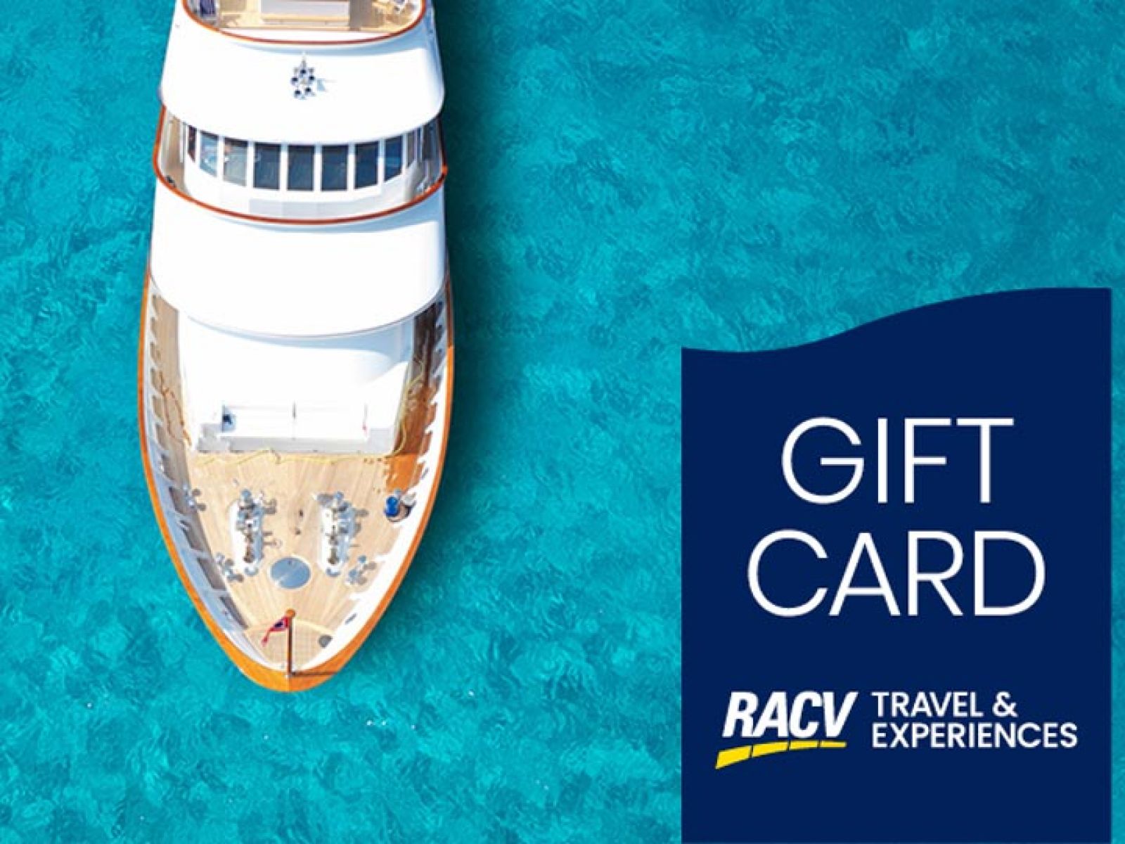A cruise ship with the Gift Card tag