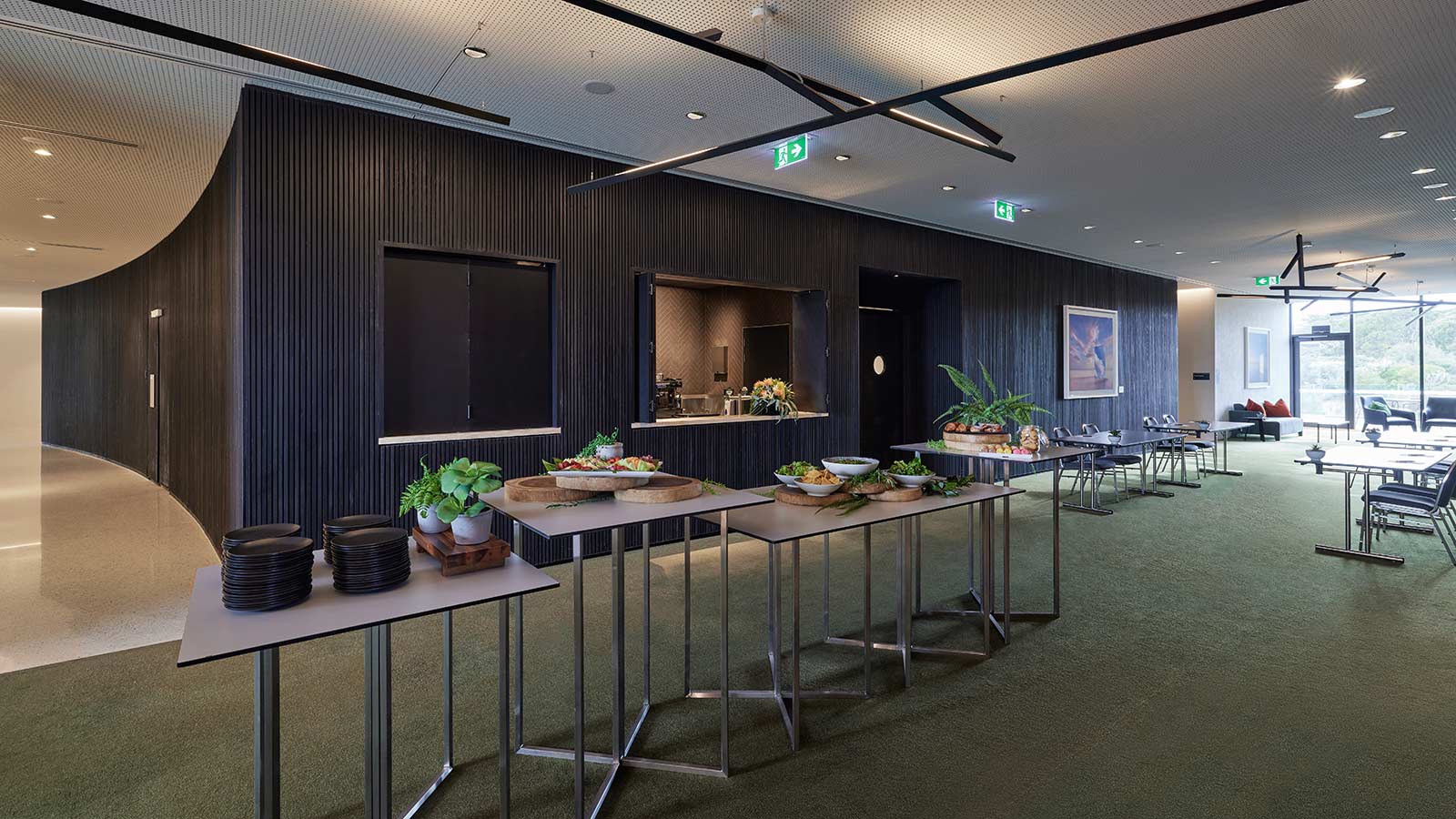 Horizon Ballroom at RACV Cape Schanck Resort, set up informally