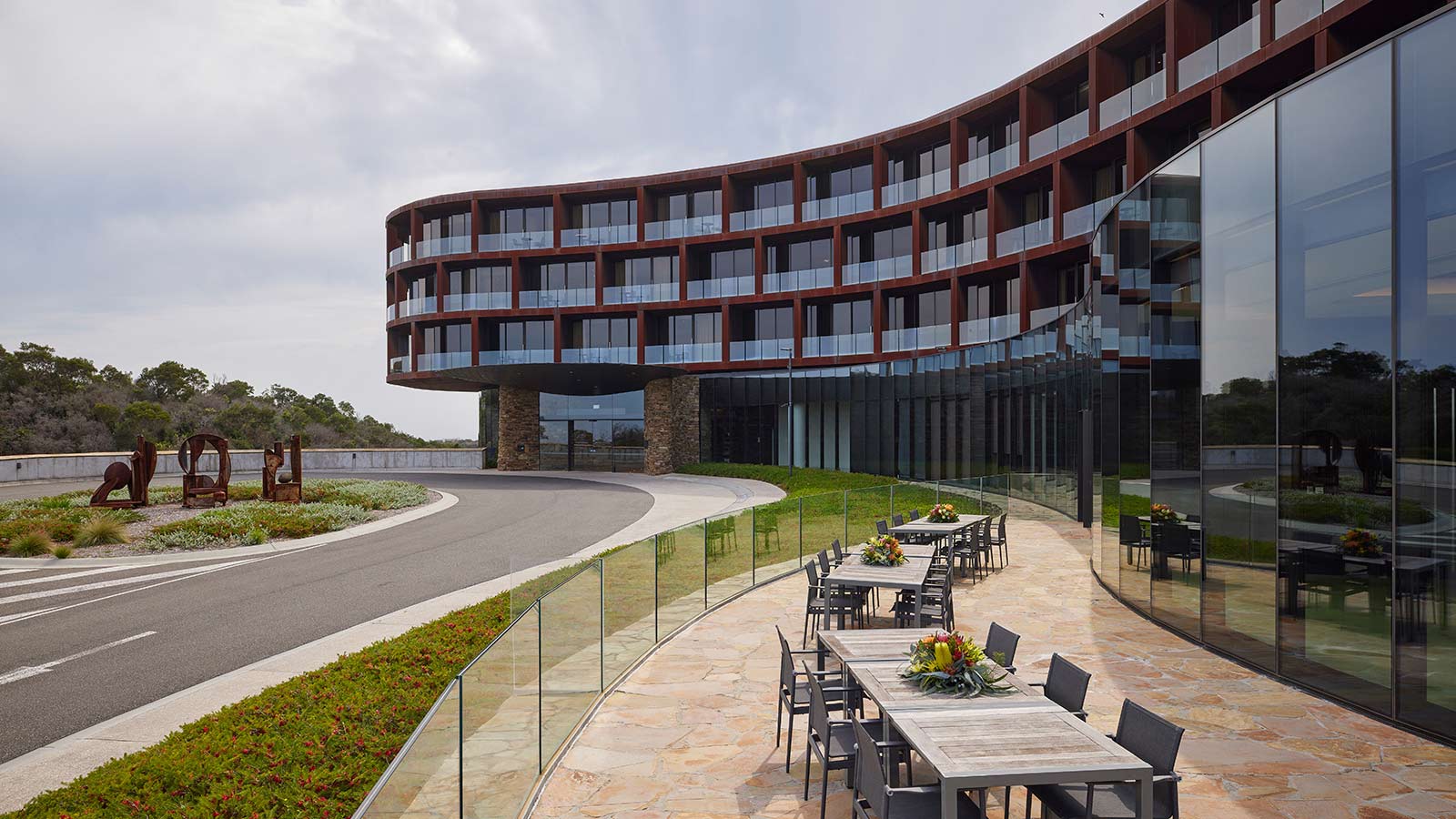 Horizon Ballroom outdoor terrace at RACV Cape Schanck Resort.