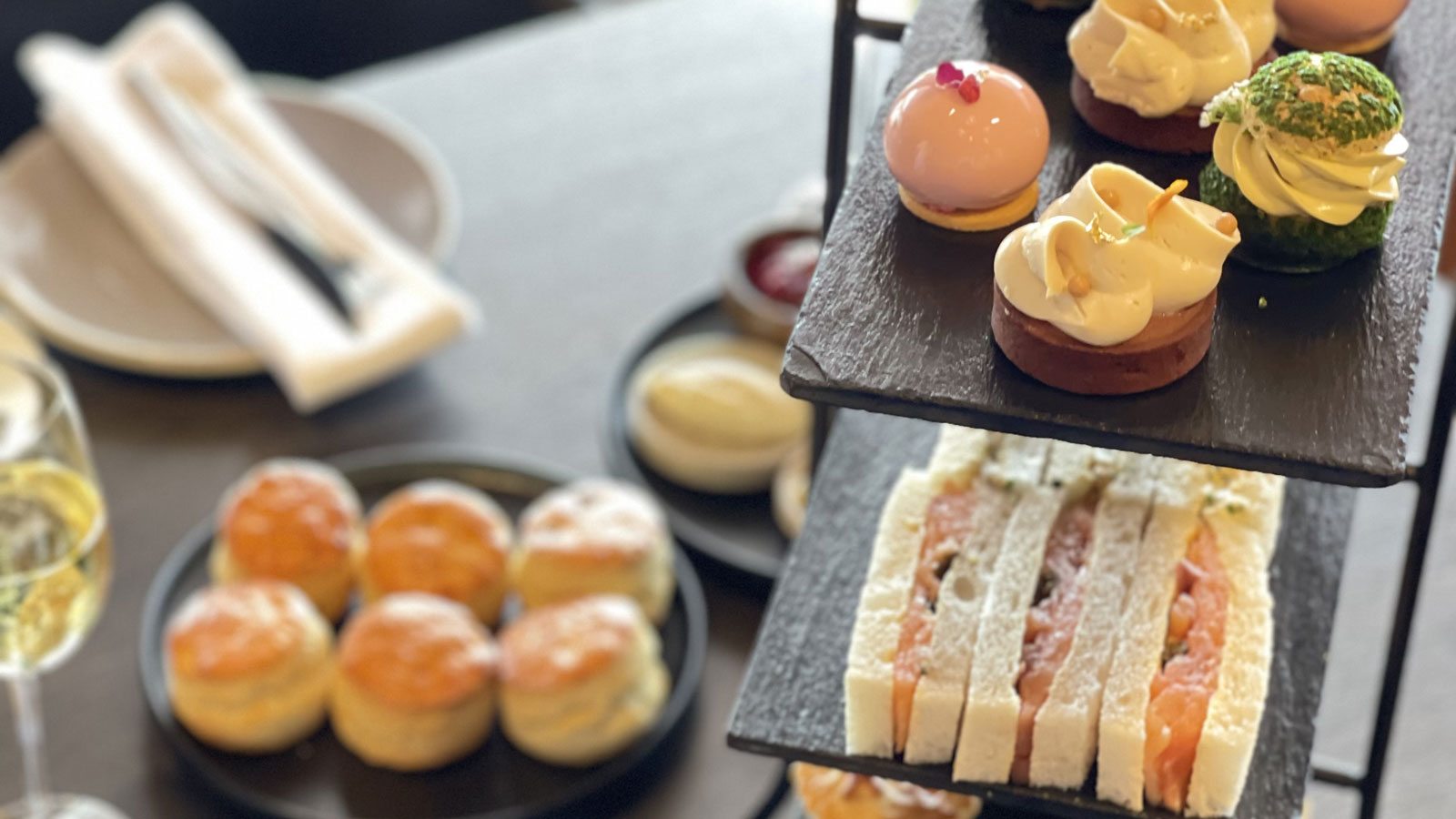 High Tea with scones, sandwiches and cakes at RACV Cape Schanck