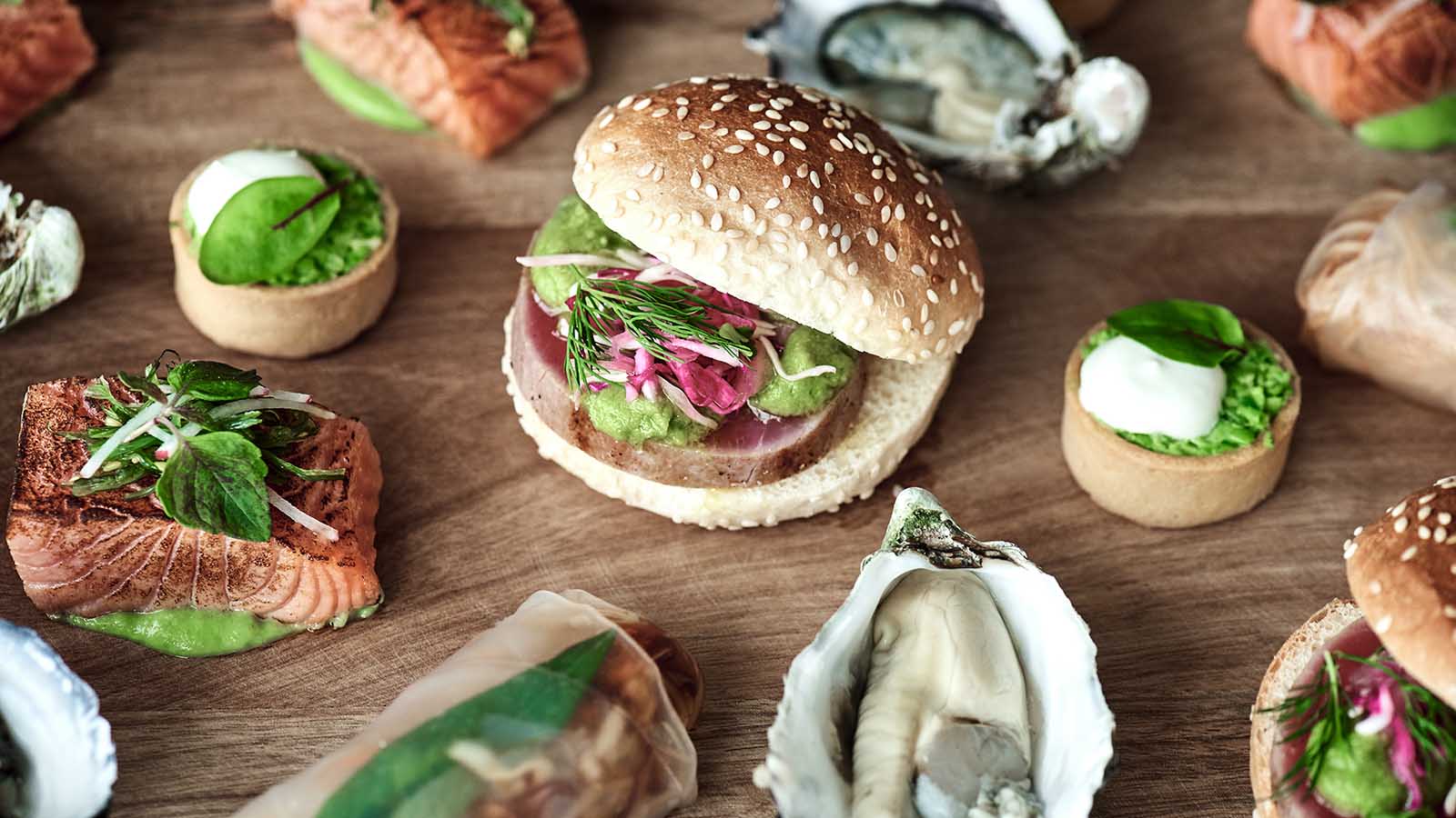 Canapes from wedding reception at RACV Cape Schanck resort.