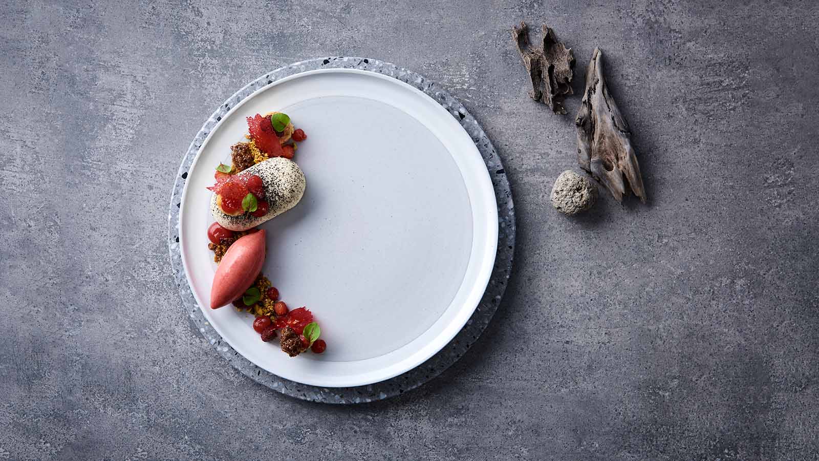 Plate of dessert from wedding reception at RACV Cape Schanck resort.