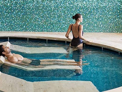 Couple in pool at Cape Schanck Resort One Spa.