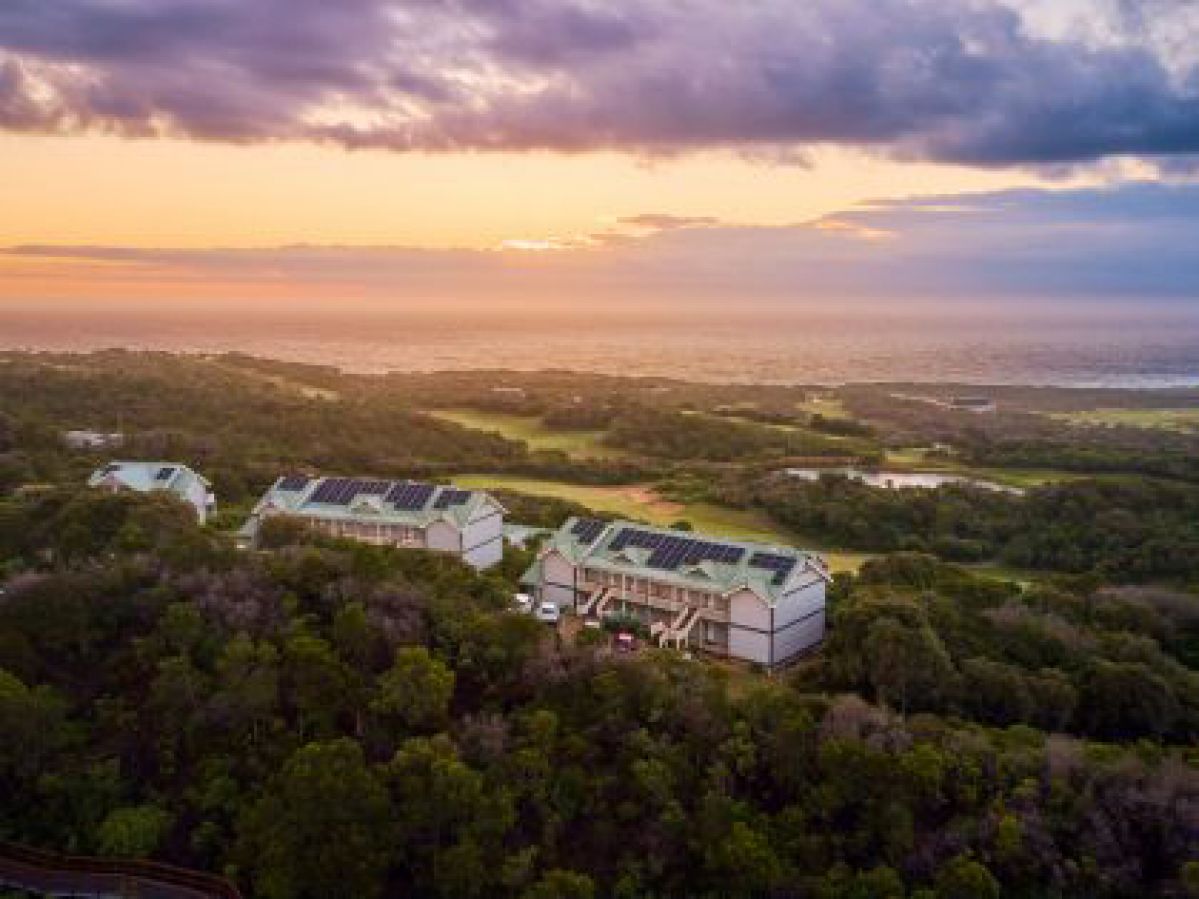 Aerfial view of the villas at Cape Schanck resort. 