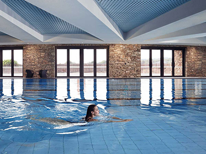 Person swimming in pool at RACV Cape Schanck Resort.