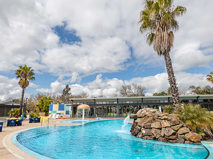 Outdoor pool at RACV Cobram Resort.