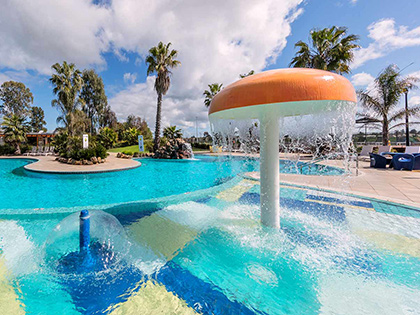 Outdoor pool at Cobram Resort.