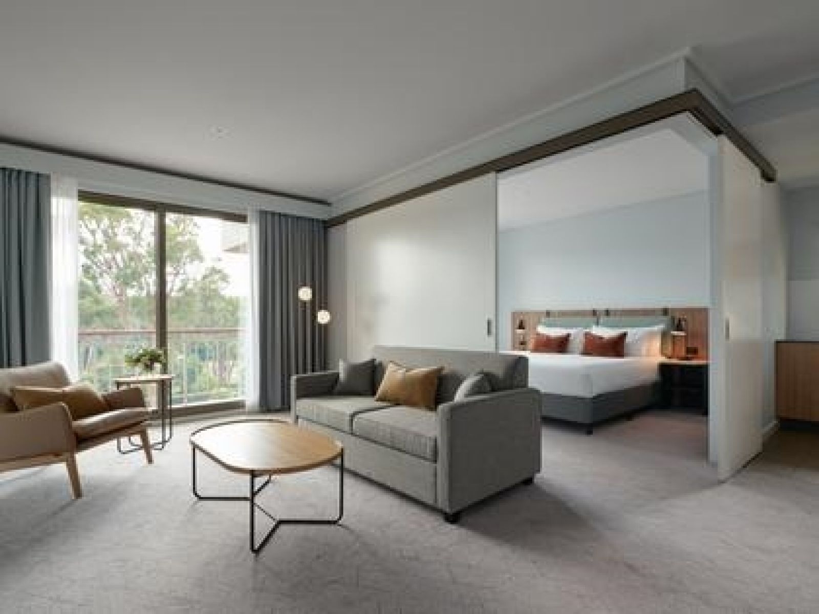 An interior view of the Studio Bedroom Suite at Goldfields.
