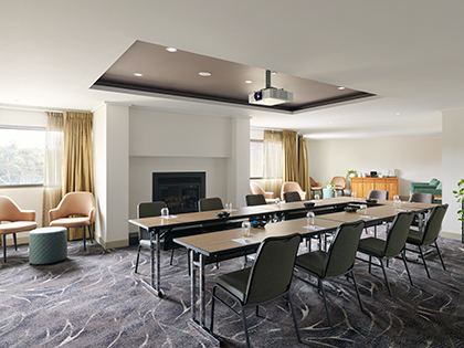 Silver gum room at RACV Goldfields, set up in a U-shape.