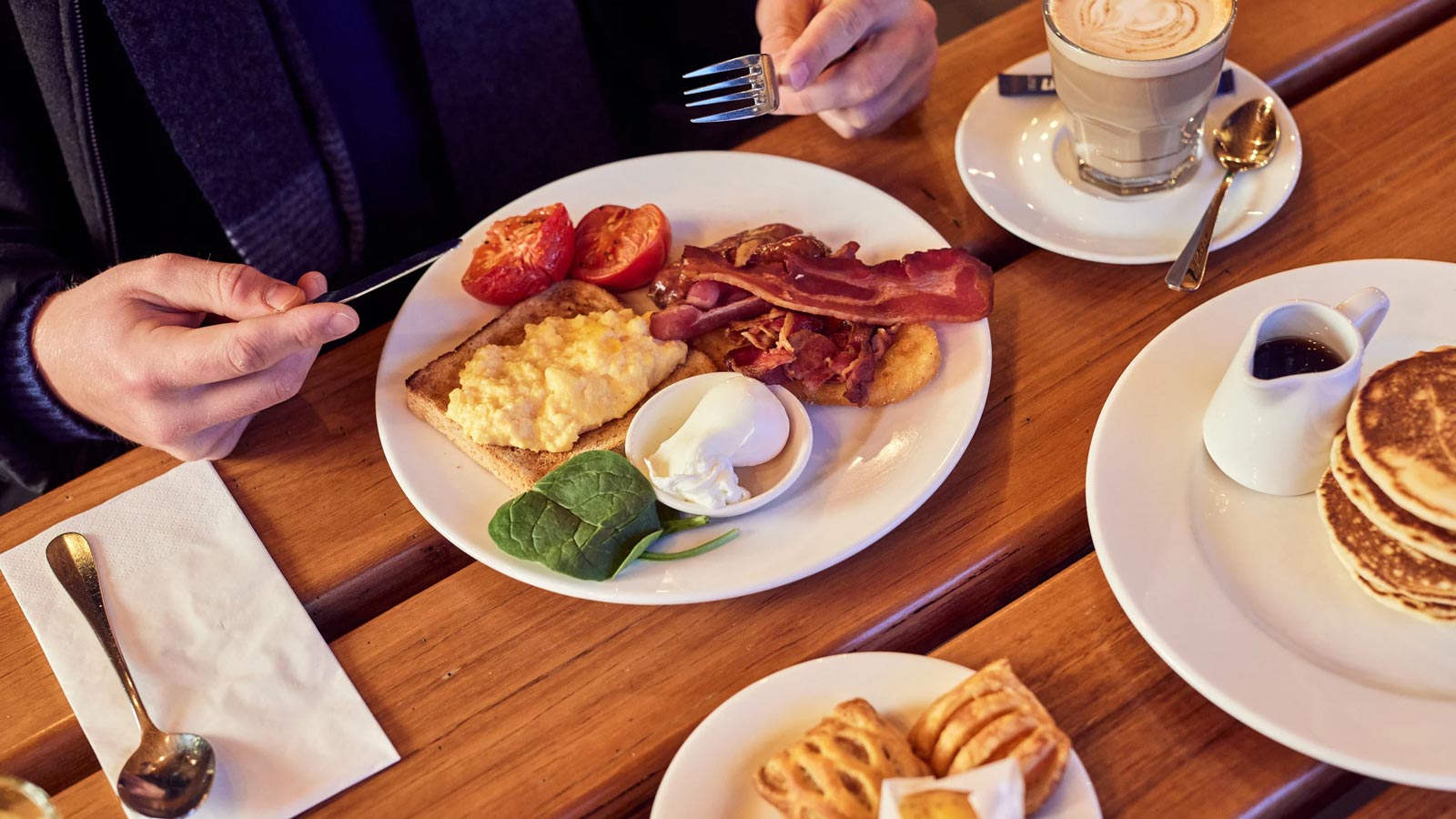 Large breakfast served at RACV Goldfields Resort