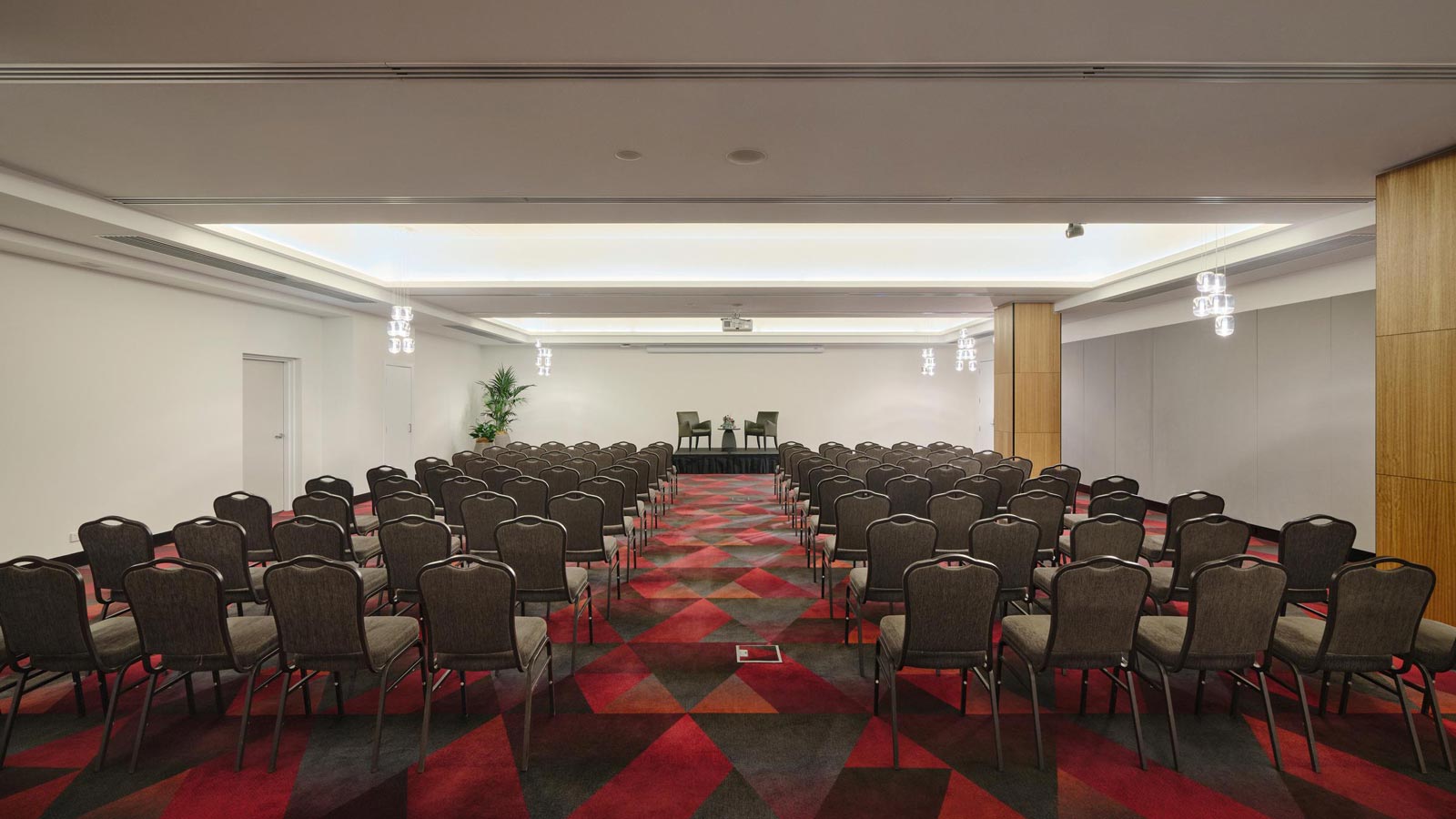 Room set up for a conference in Hobart Apartment Hotel