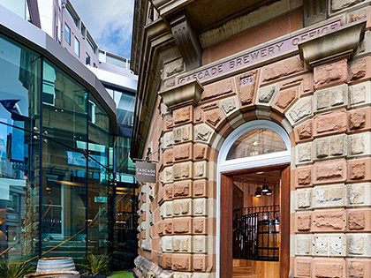RACV Hobart Hotel next to Cascade on Collins bar and restaurant.