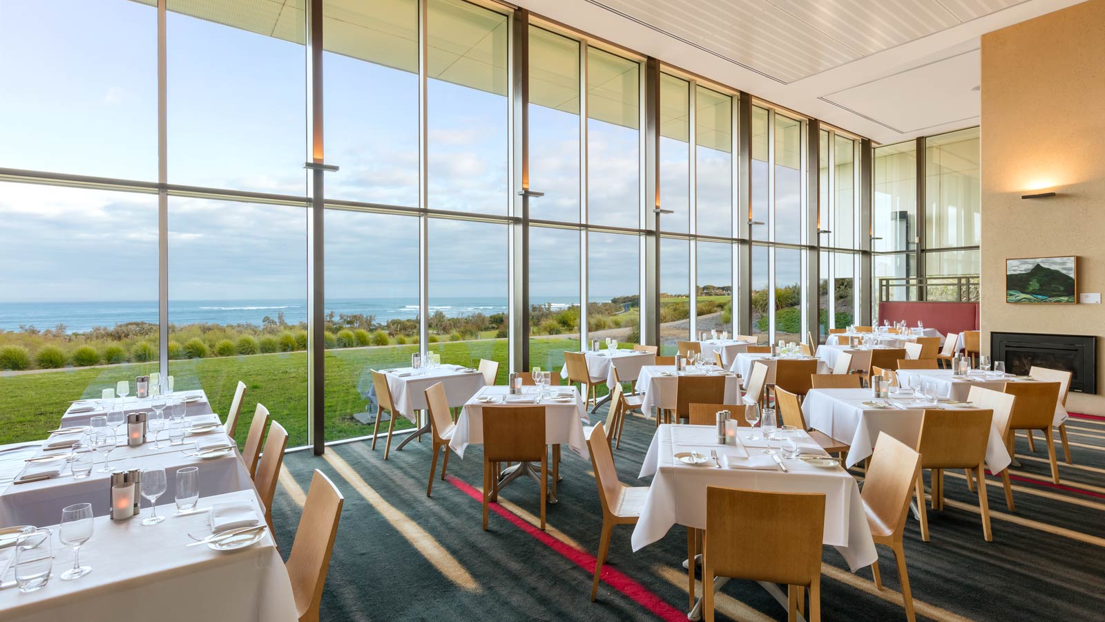 Table seating at Radius restaurant at RACV Inverloch Resort.
