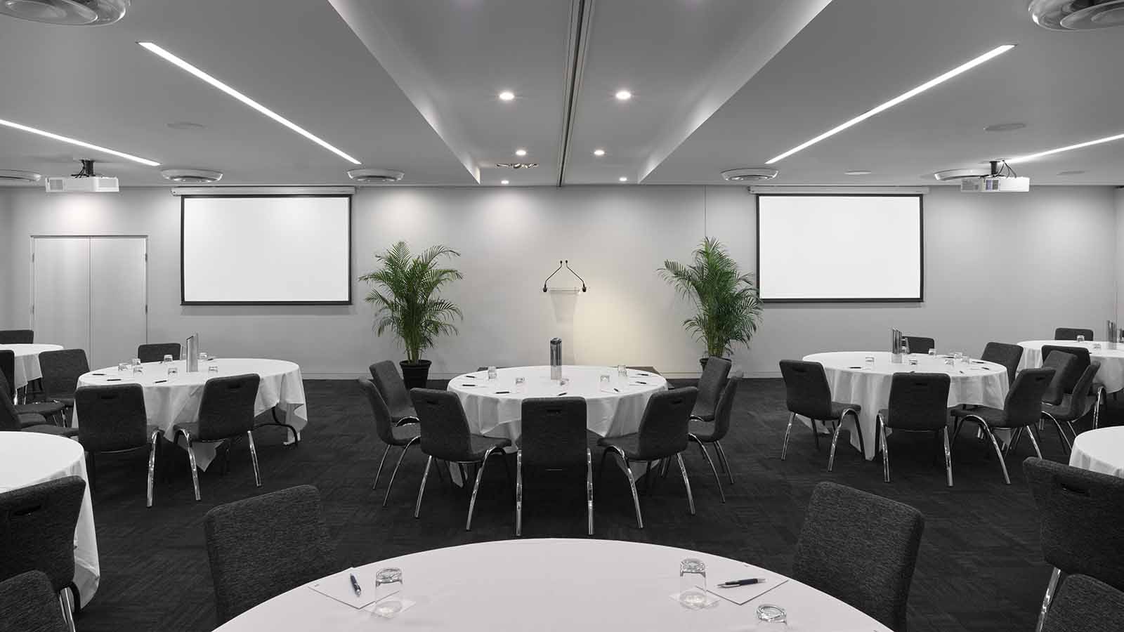 RACV Noosa Resort sound rooms set up cabaret style.