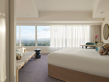 Royal Pines Spa Suite bedroom.