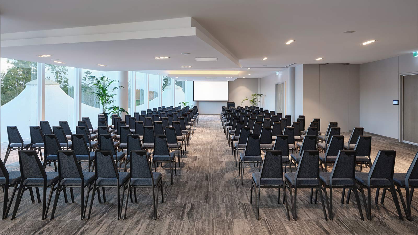 Cypress room at RACV Royal Pines Resort, set up theatre style.
