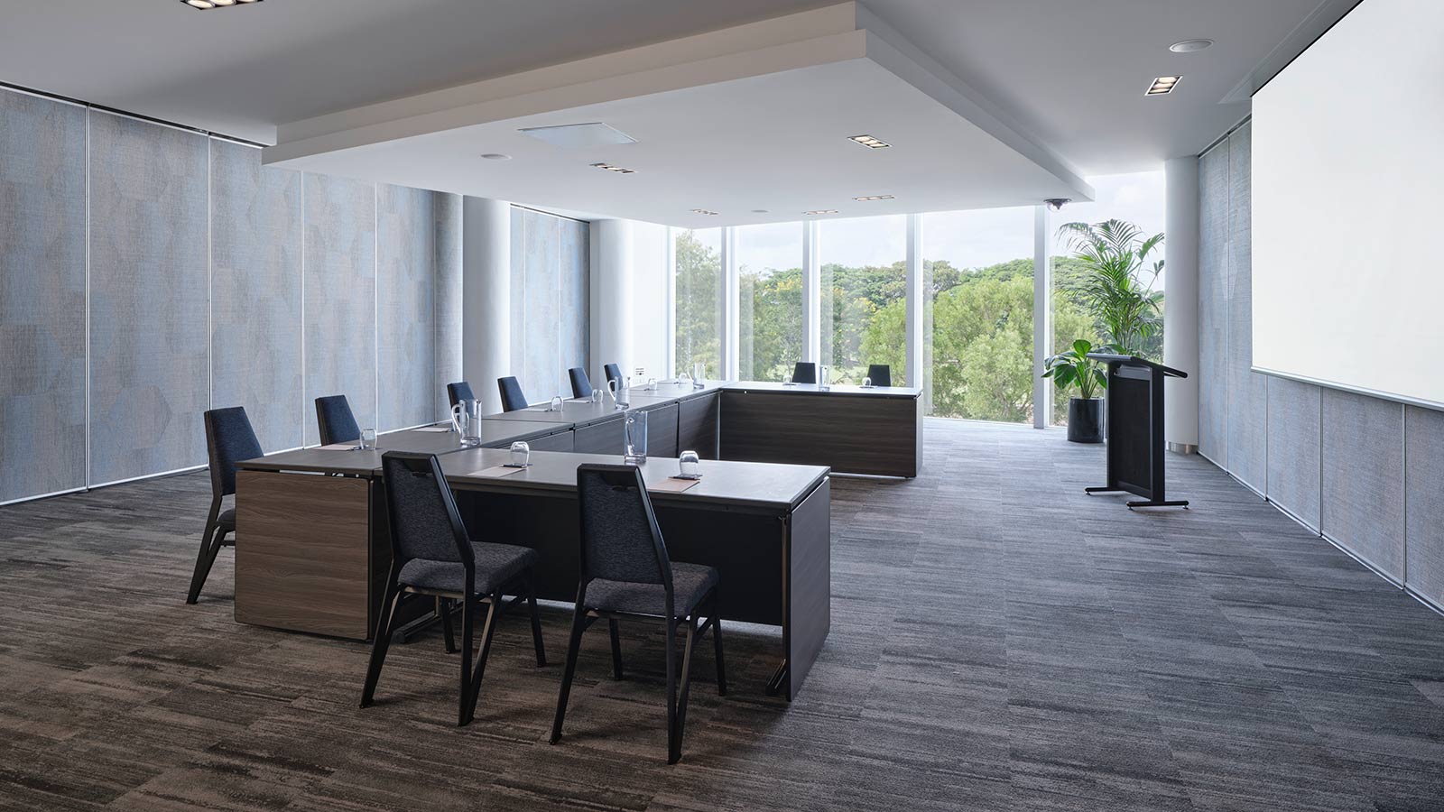 Cypress Room 3 at RACV Royal Pines Resort, set up in a U-shape.