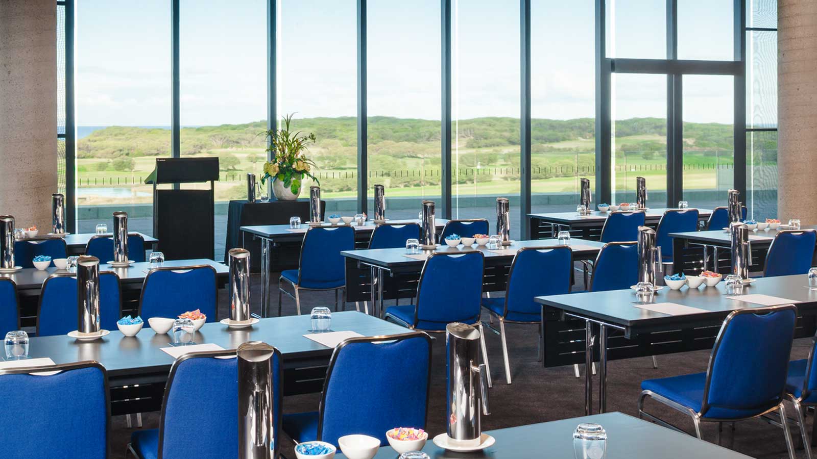 RACV Torquay Resort conference space with classroom setup 