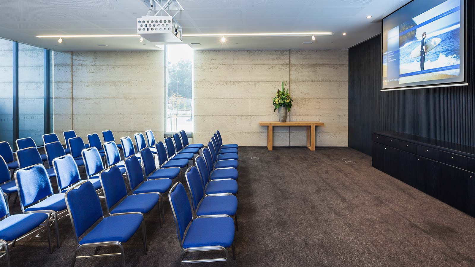 Zeally 1 room at RACV Torquay Resort, set up theatre style.
