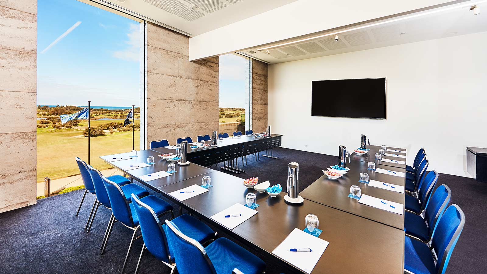 Zeally 3 room at RACV Torquay Resort, set up in a U-shape.
