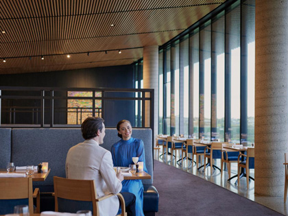 Couple dining together at RACV Torquay Resort