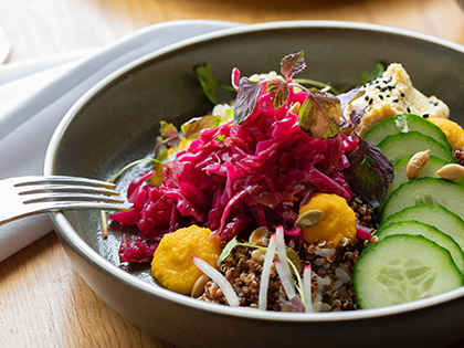 Salad dish at RACV Torquay Resort.
