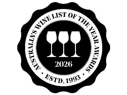 Wine list of the year award - 3 glasses.