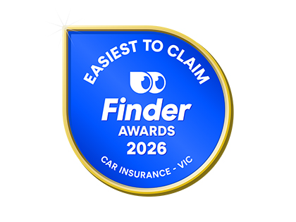 Finder 2026 award for easiest to claim car insurance, Victoria.