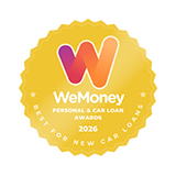 WeMoney 2026 award for new car loans.